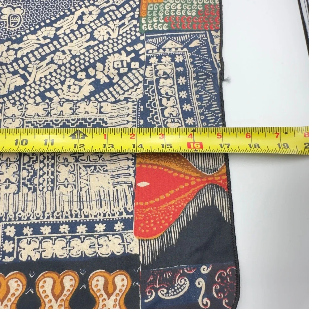 Vintage Batik Patchwork Cloth Napkins Set of 8 Multicolor Tribal 17x17 Boho